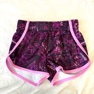 Reebok Active Shorts XS Purple Print